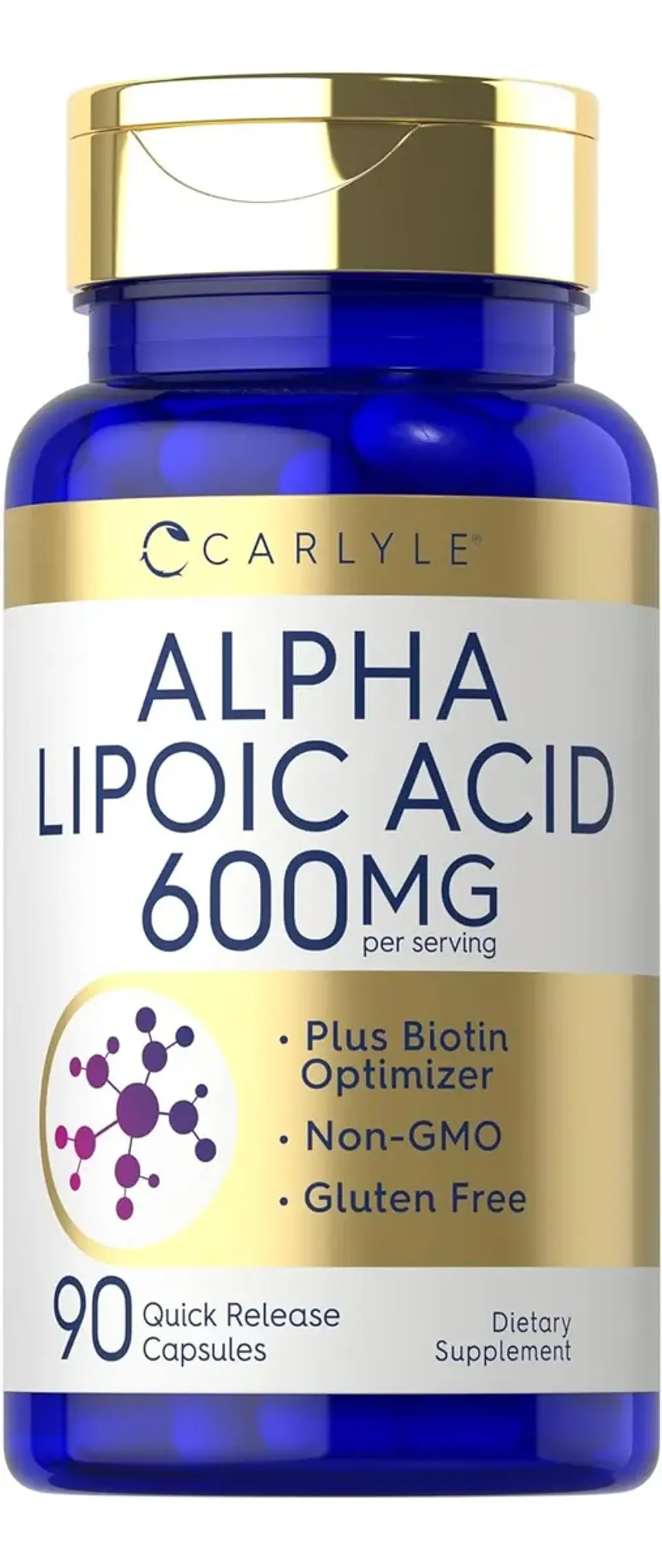Alpha Lipoic Acid 600 Mg X 90 Caps - Carlyle 1