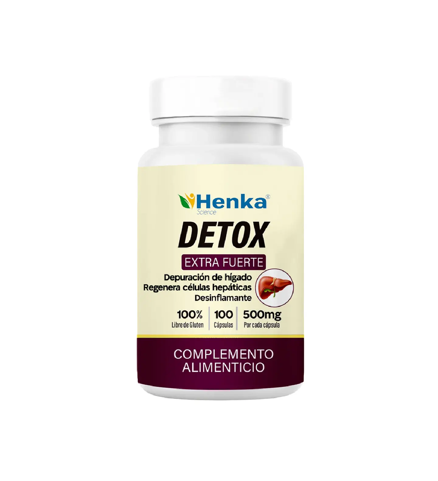 DETOX (EXTRA FUERTE) – 100 CÁPSULAS | HENKA 1