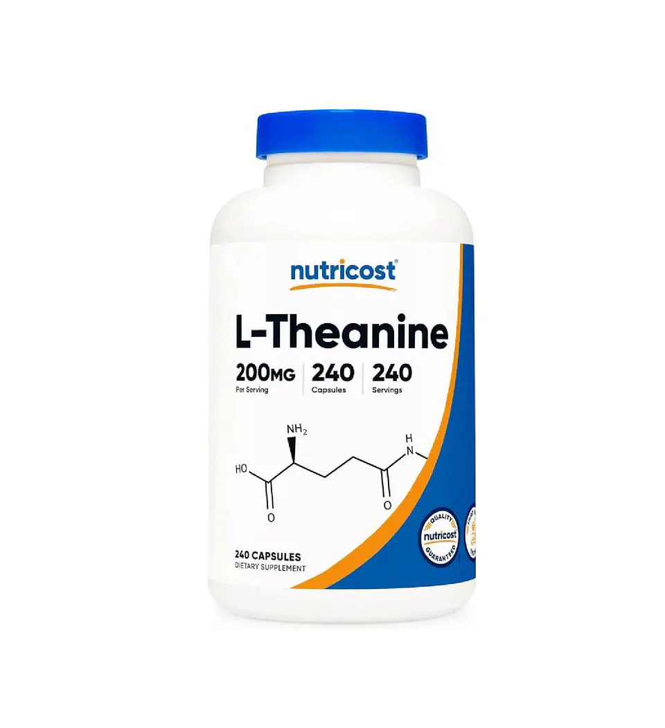 SUPLEMENTOS NUTRICOST L TEANINA THEANINE 200 MG 240 CÁPSULAS 1