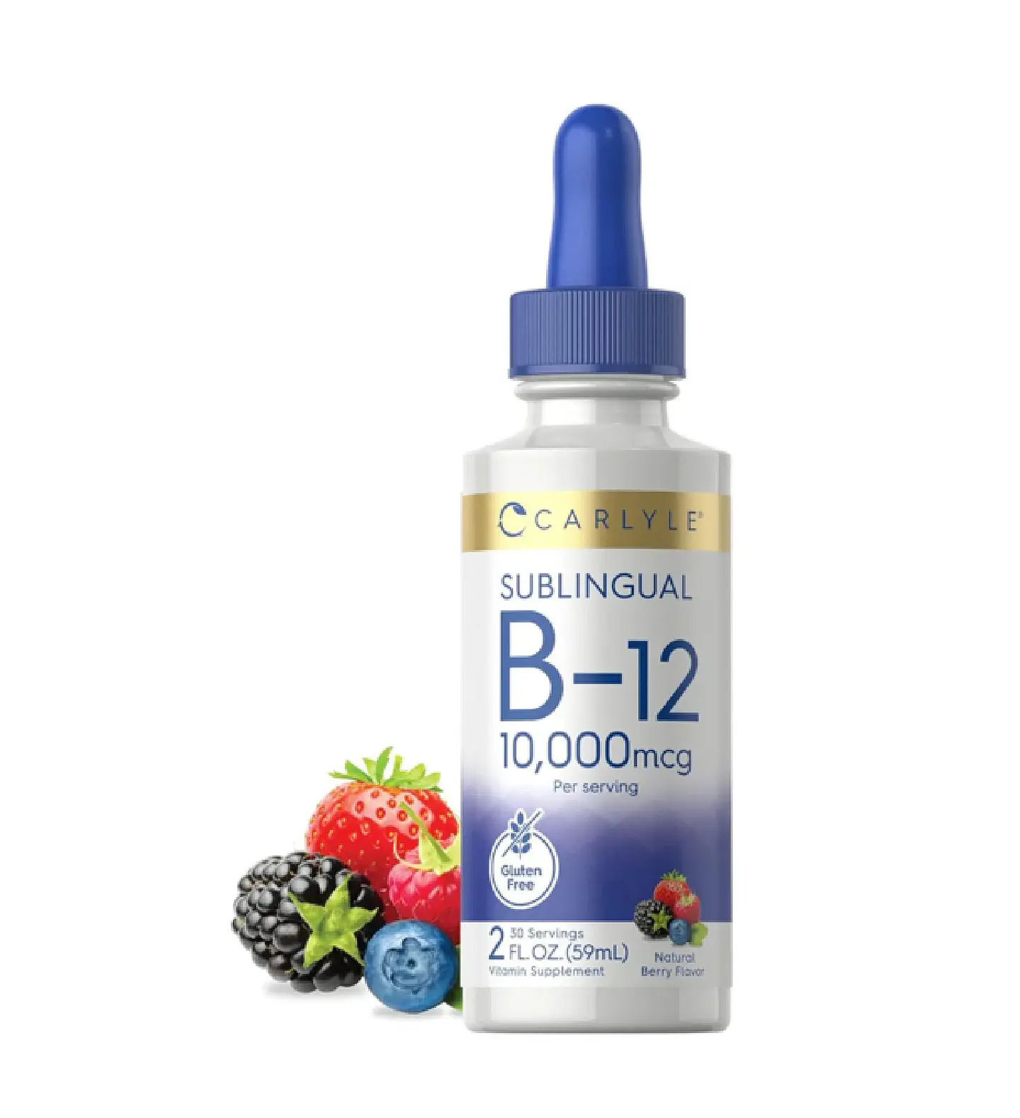 Vitamina B12 Sublingual Liquida 10,000 Mcg Sabor A Bayas 1