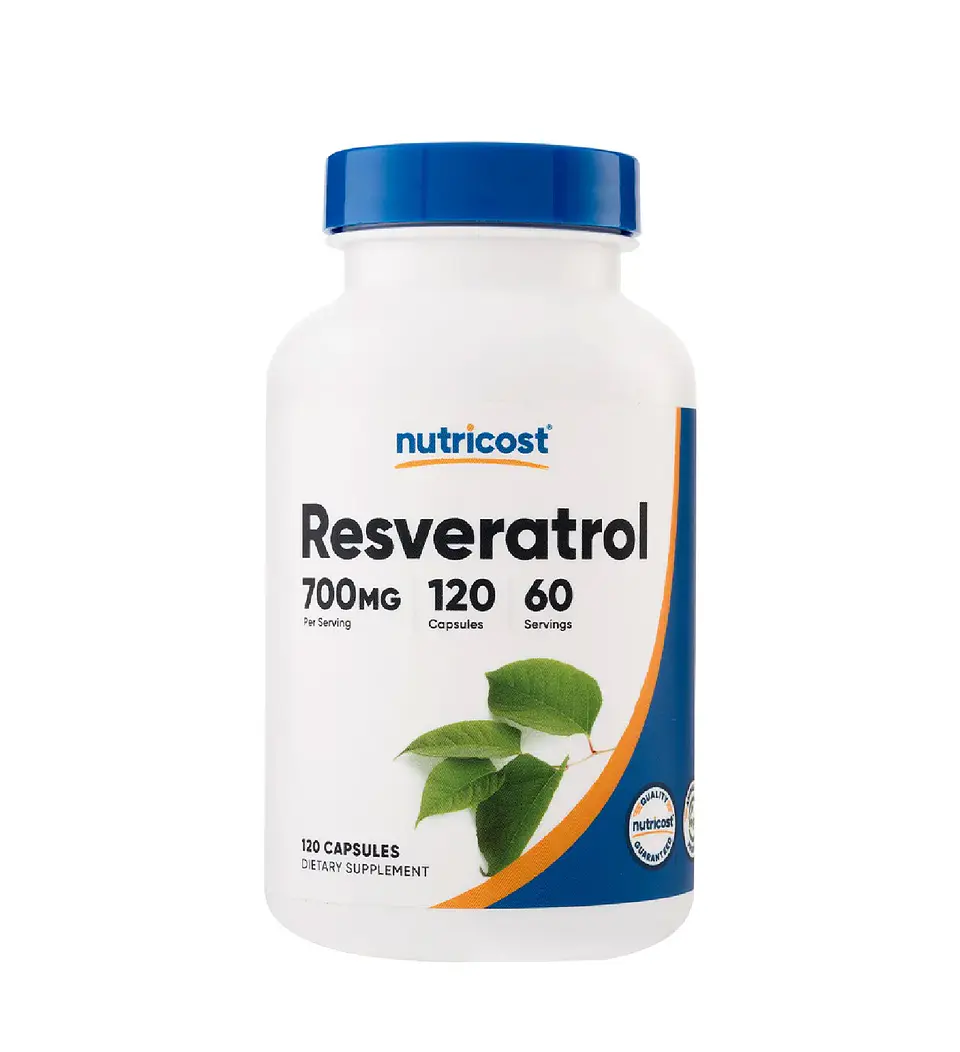 Resveratrol - Nutricost - 120 Cápsulas 1
