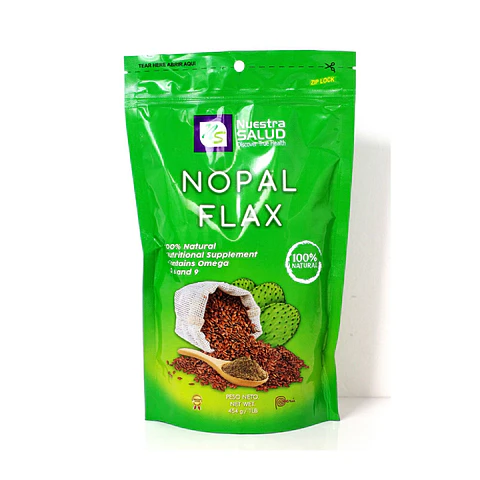 NOPAL FLAX LINAZA 454GR - NUESTRA SALUD