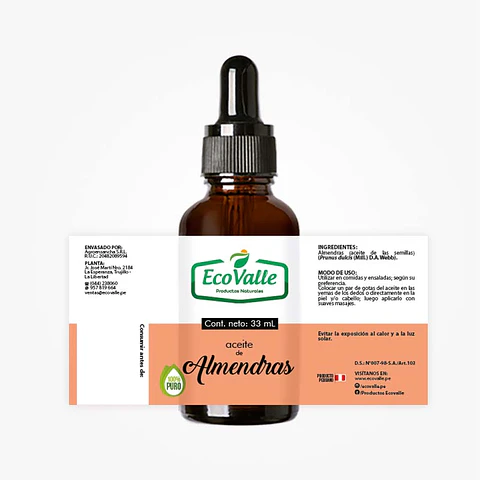 Aceite de Almendras base x 33mL