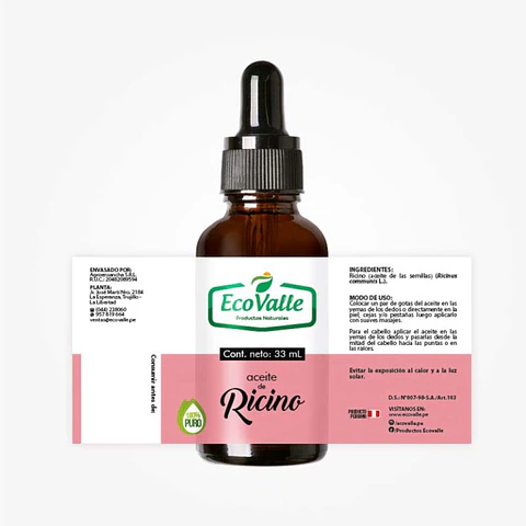 Aceite de Ricino base x 33 mL
