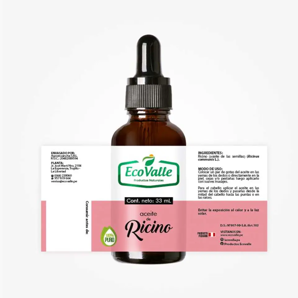 Aceite de Ricino base x 33 mL 2