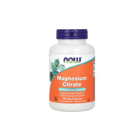 NOW Supplements, Magnesium Citrate, 120 Veg Capsules/ NOW Suplementos, Citrato de Magnesio, 120 Cápsulas