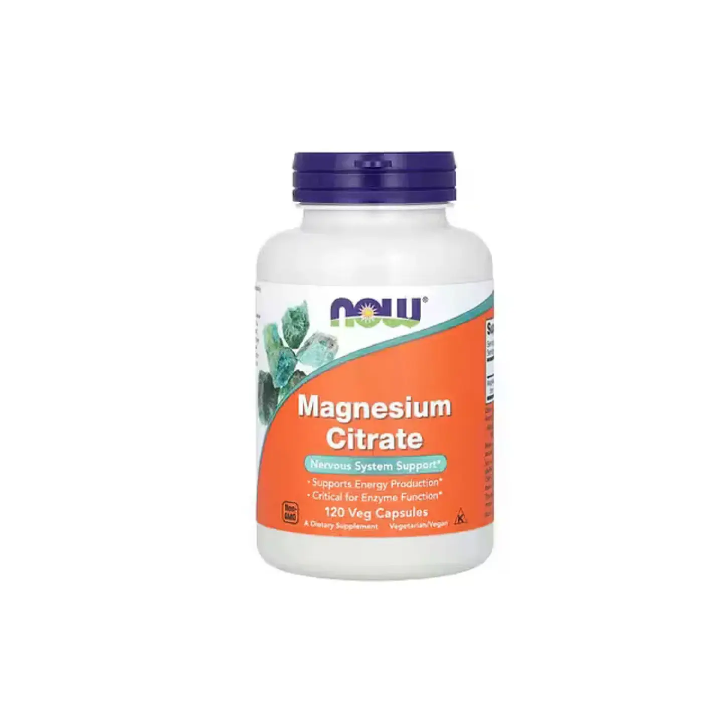 NOW Supplements, Magnesium Citrate, 120 Veg Capsules/ NOW Suplementos, Citrato de Magnesio, 120 Cápsulas 1