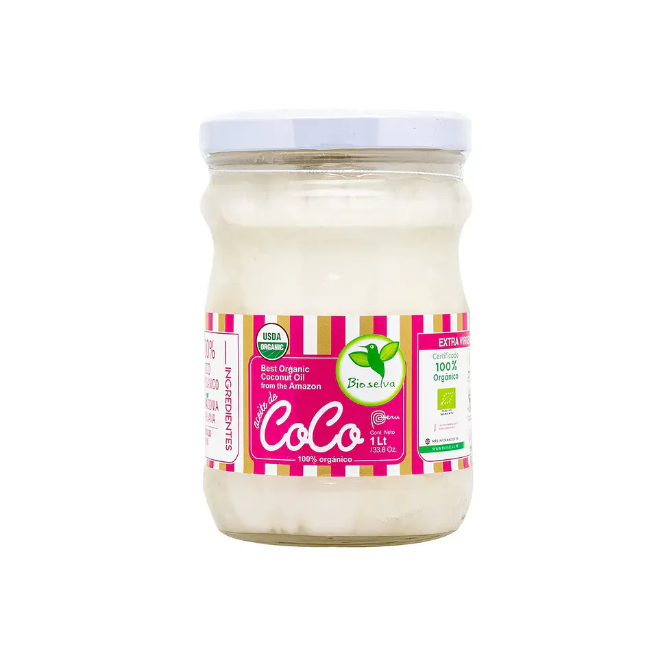 ACEITE DE COCO ORGÁNICO BIOSELVA 1LT 1