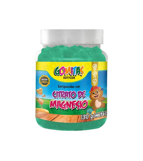 Gomitas Citrato De Magnesio Niños 130 Und Sottcor Labs