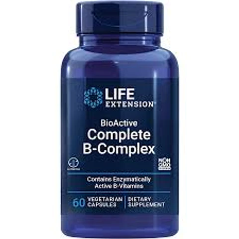 Bioactive Complete B complex - Life Extension 60 Capsulas