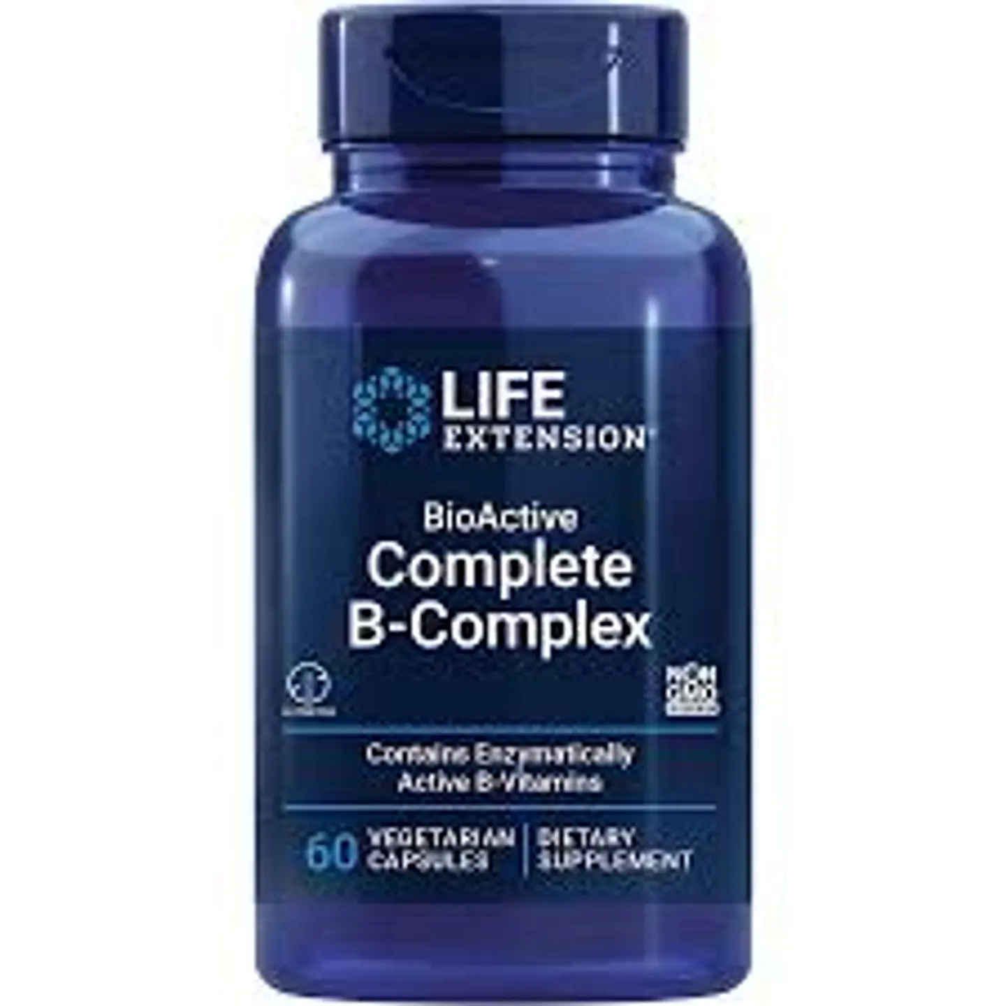 Bioactive Complete B complex - Life Extension 60 Capsulas 1