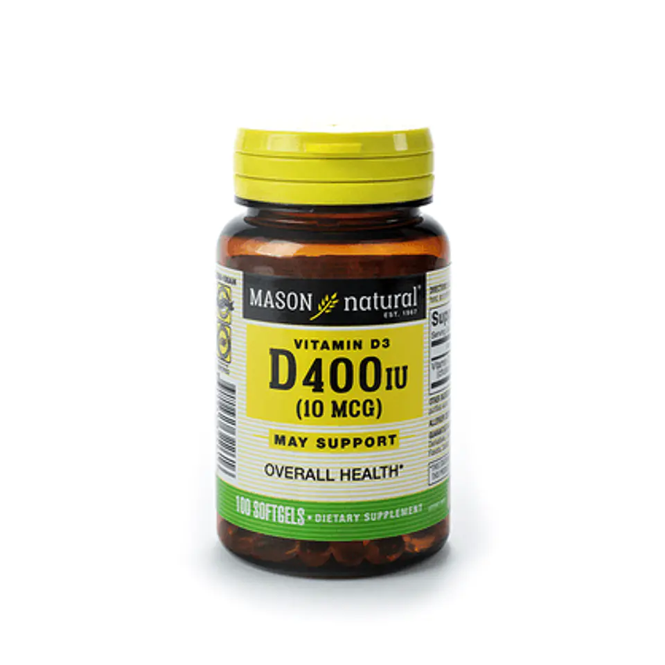Vitamina D-400 Iu Mason Natural 100 Cápsulas 1