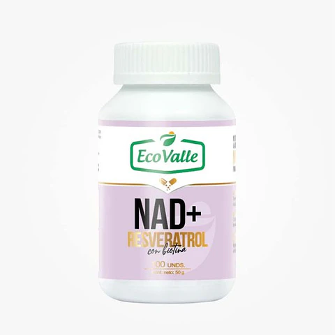 Nad+ Resveratrol y Biotina x 500mg – 100caps