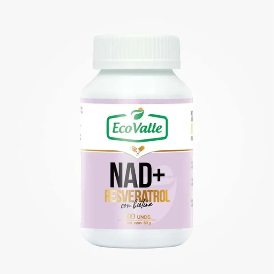 Nad+ Resveratrol y Biotina x 500mg – 100caps 1