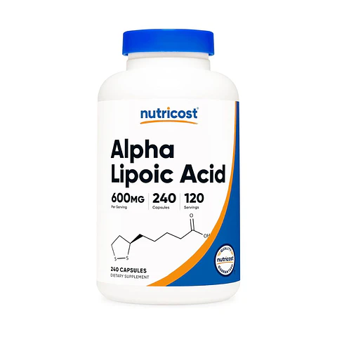 Nutricost Ácido Alfa Lipoico 600mg Por Porción, 240 Cápsulas