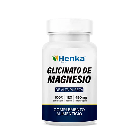 GLICINATO DE MAGNESIO (ALTA PUREZA) – HENKA 120 CÁPSULAS 