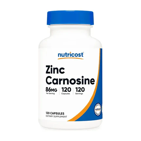 ZINC Carnosine de zinc 86 mg 120 cápsulas | Nutricost
