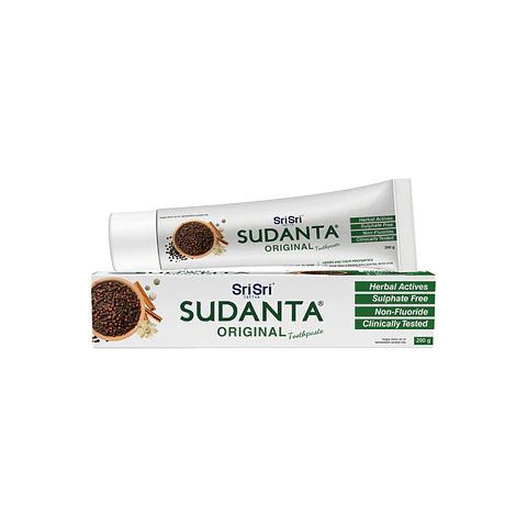 Sudanta Toothpaste - Non - Fluoride - 100% Vegetarian 200g – Sri Sri Tattva