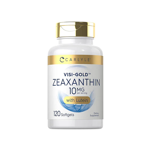 Carlyle Zeaxantina 10 mg | 120 cápsulas blandas | Apoyo para la salud ocular con luteína | Suplemento sin OMG, sin gluten