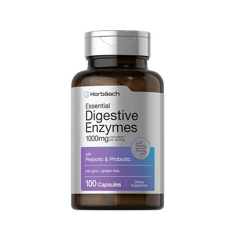 Enzymas Digestivas 1000 Mg 100 Capsulas Horbaach