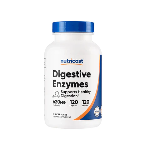 Enzimas Digestivas - Nutricost - 120 Cápsulas