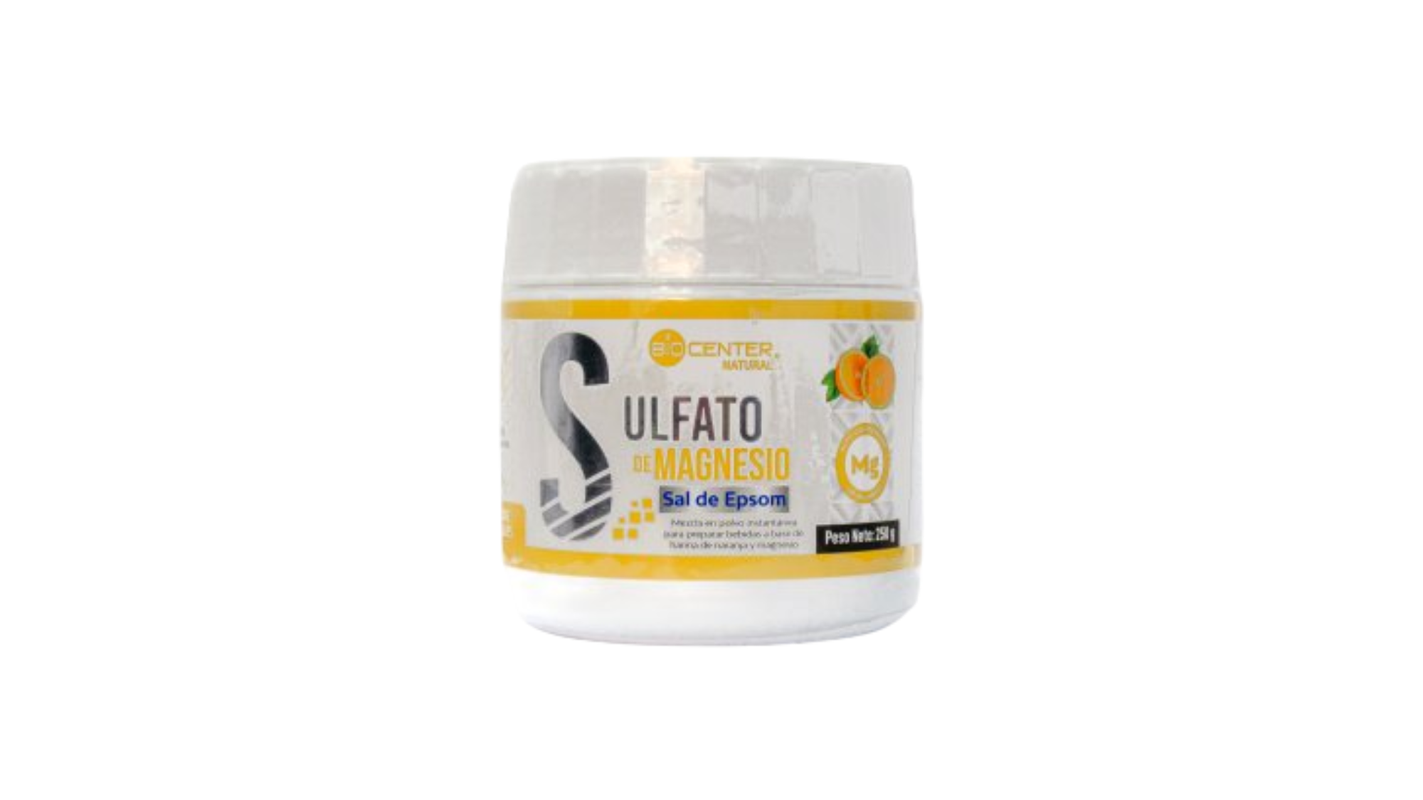 SULFATO DE MAGNESIO (SAL DE EPSOM) BIOCENTER 250GR 1