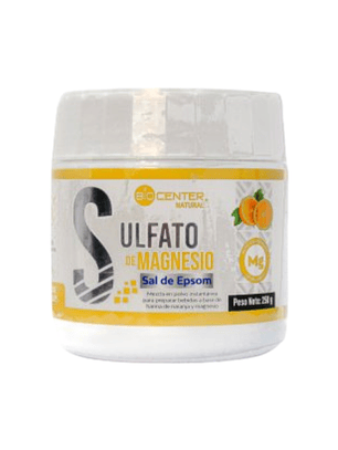 SULFATO DE MAGNESIO (SAL DE EPSOM) BIOCENTER 250GR