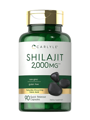 Shilajit de 2000 mg de 90 unidades- Suplemento cápsulas Carlyle 