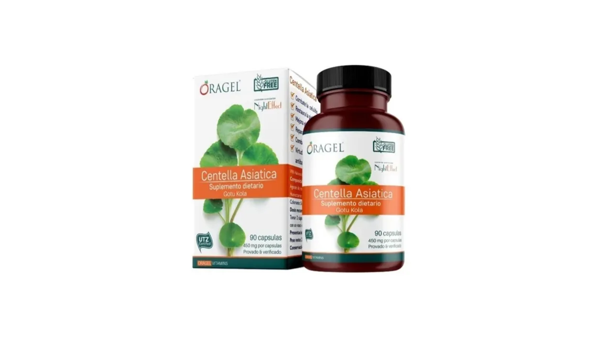 Centella Asiática (Gotu Kola) 450 mg 90 cápsulas – Oragel 1