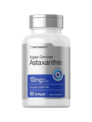 Astaxantina 10mg 60 Capsulas Horbaach