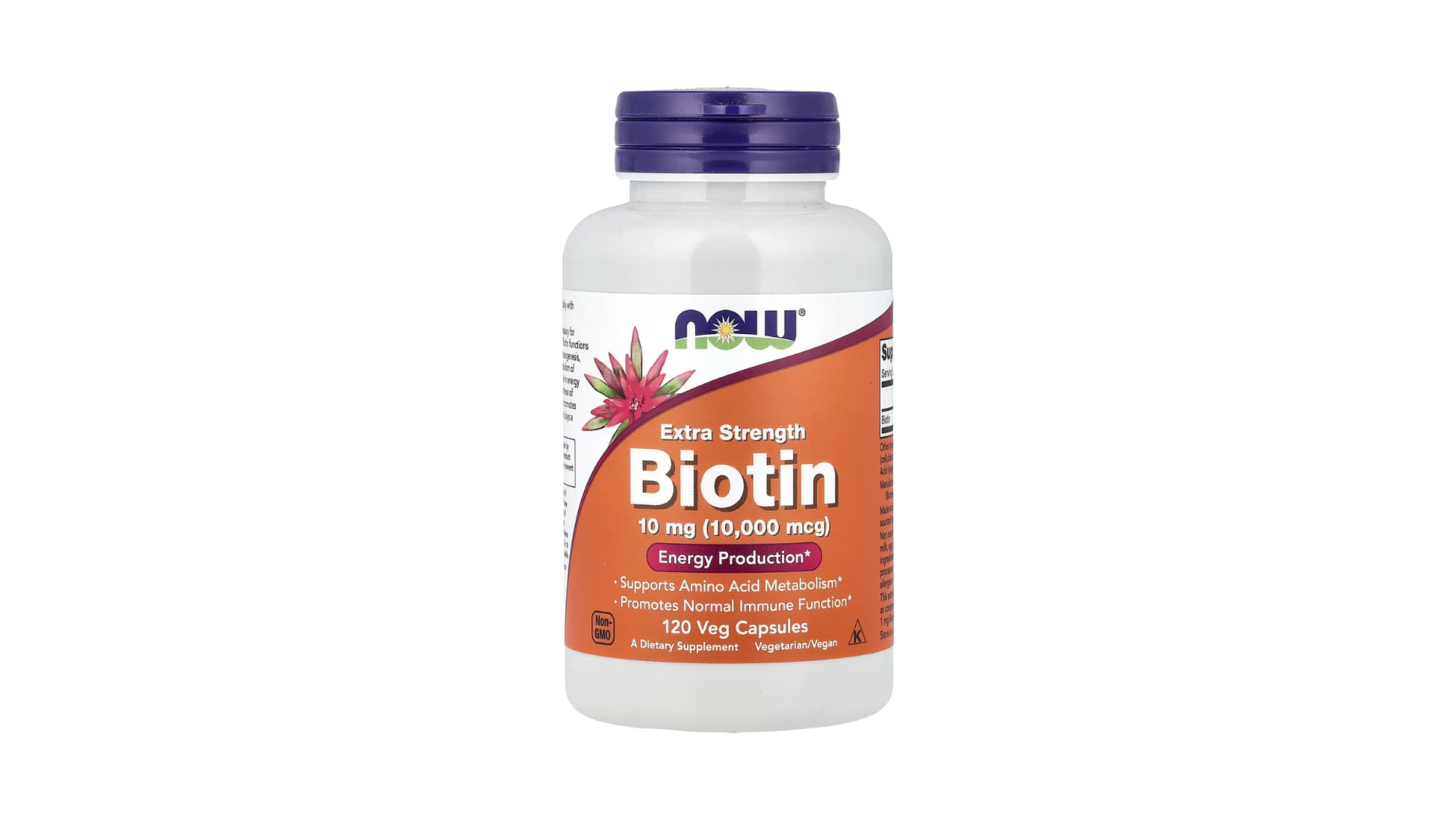 Biotina, 10 mg, 120 cápsulas vegetales 1