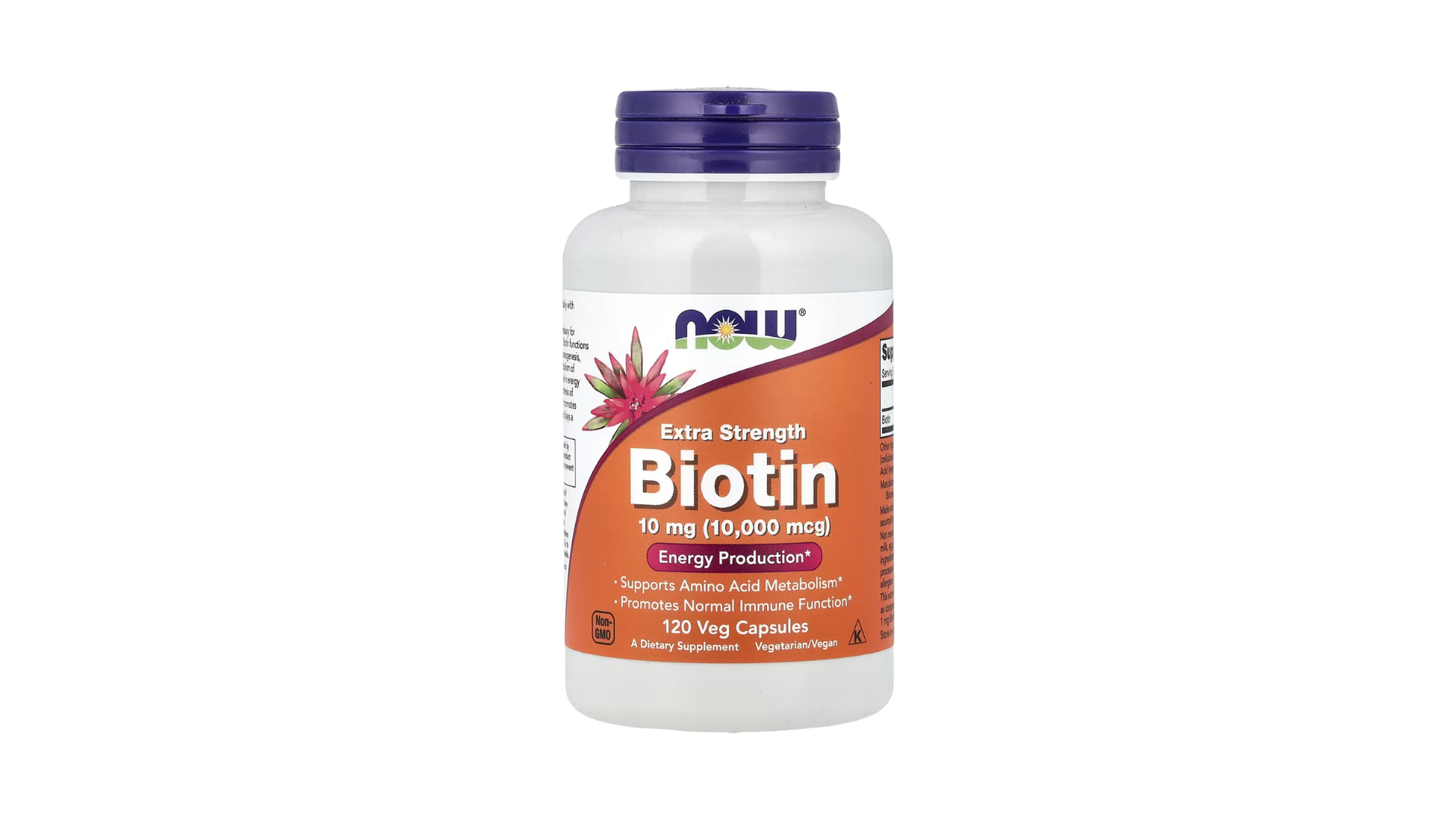 Biotina, 10 mg, 120 cápsulas vegetales 1