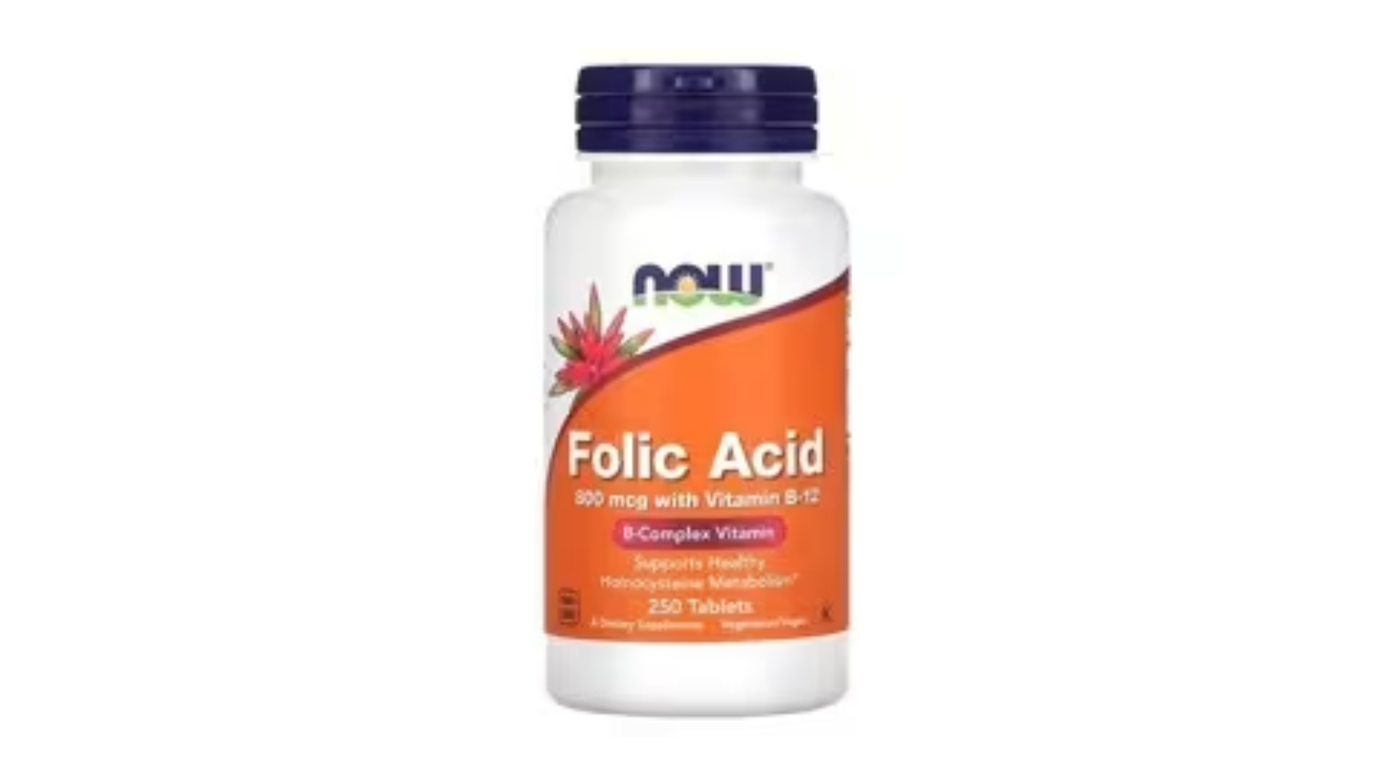 Ácido fólico, 800 mcg, 250 comprimidos 1