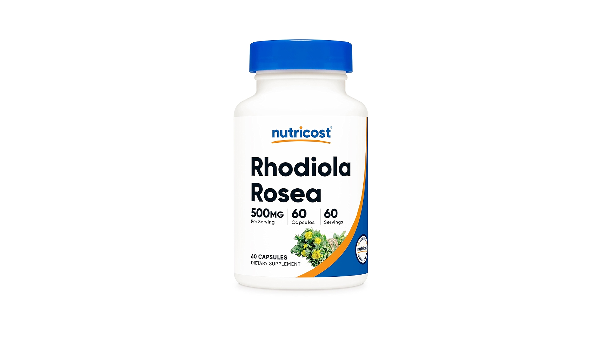 Rhodiola Rosea 500 mg, 60 cápsulas vegetarianas-NUTRICOST 1