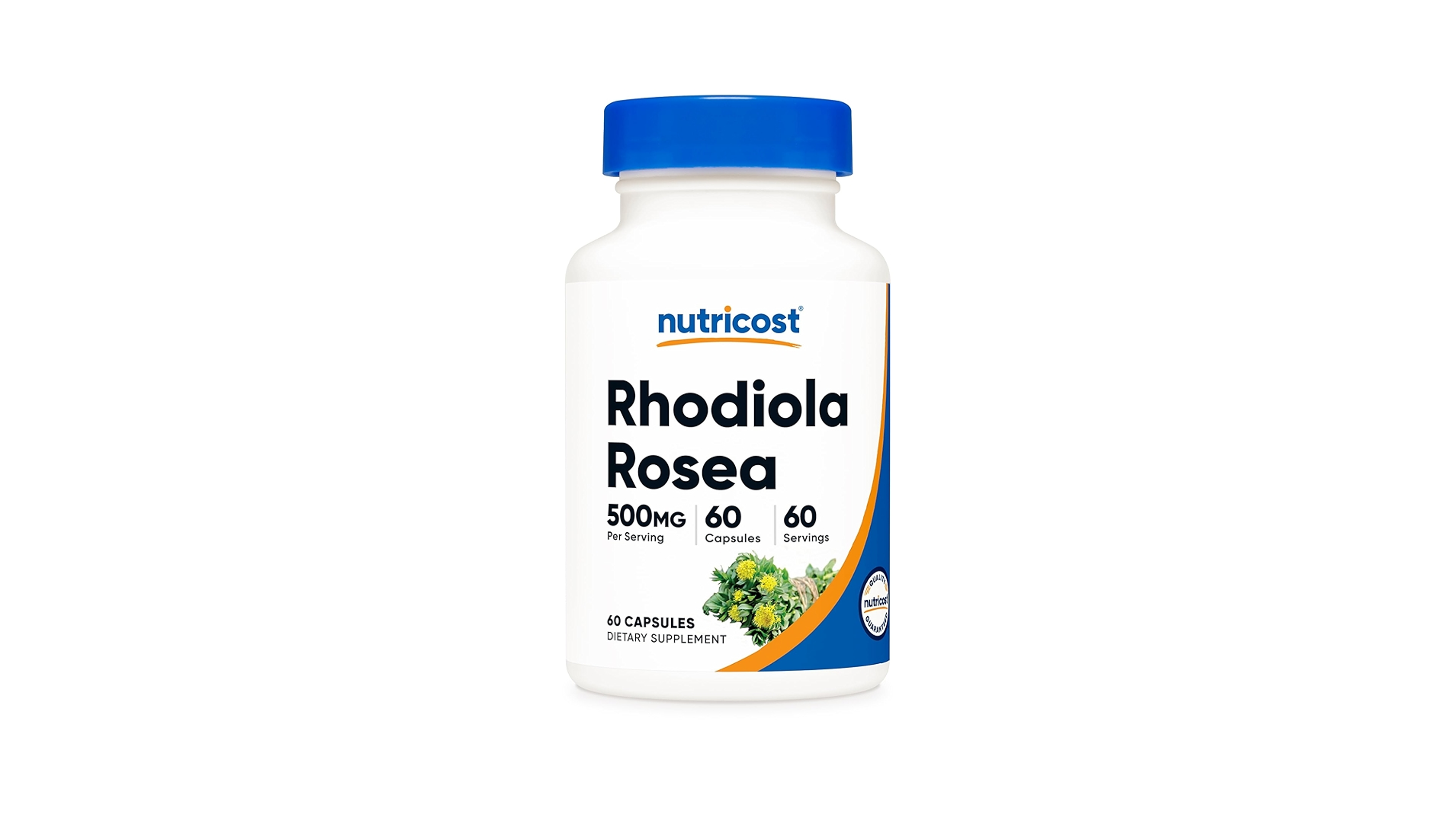 Rhodiola Rosea 500 mg, 60 cápsulas vegetarianas-NUTRICOST 1