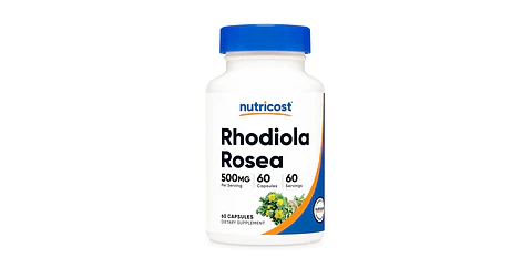 Rhodiola Rosea 500 mg, 60 cápsulas vegetarianas-NUTRICOST