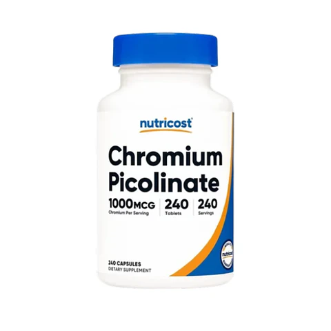 Nutricost, Picolinato de cromo, 1000 mcg, 240 comprimidos