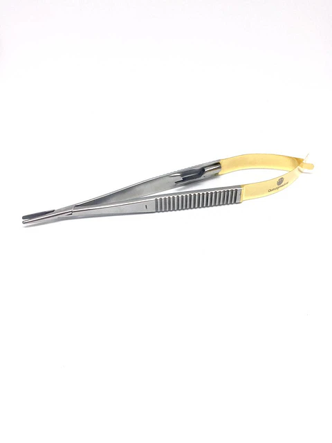 PORTA AGUJA CASTROVIEJO PATTON RECTO DE 14CM EDICION TUNGSTENO