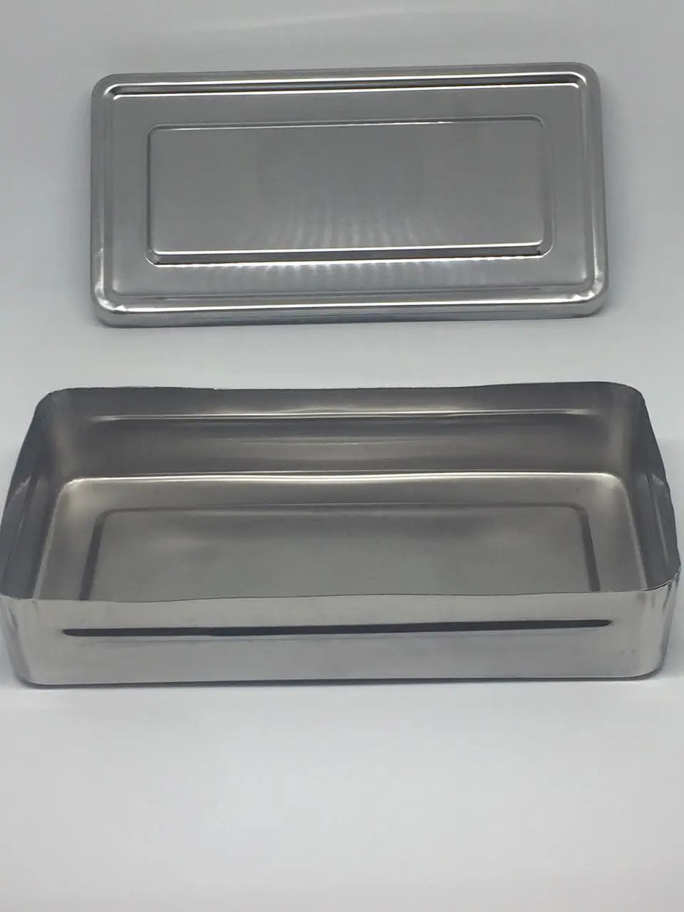 Caja acero inoxidable economica de 20x10x4cm 3