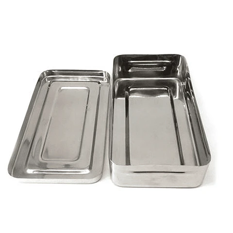 Caja acero inoxidable economica de 20x10x4cm