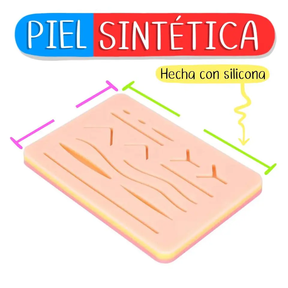 Piel sintética para sutura 3