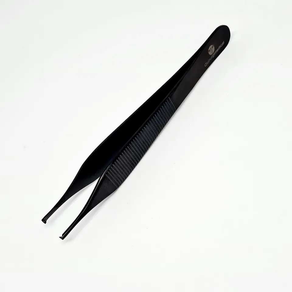PINZA ADSON QUIRÚRGICA DE 13CM COLOR NEGRO 1