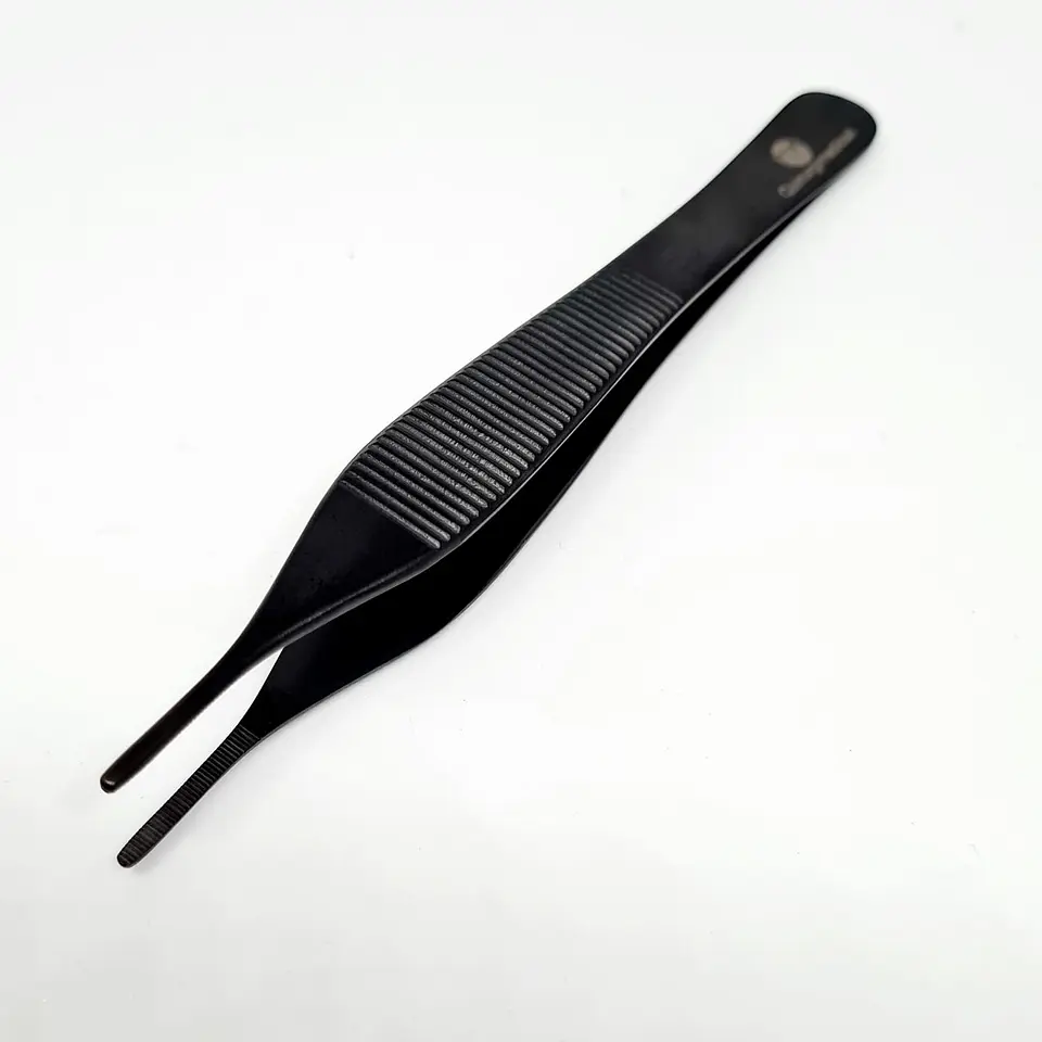 PINZA ADSON ANATOMICA DE 13CM COLOR NEGRO 2