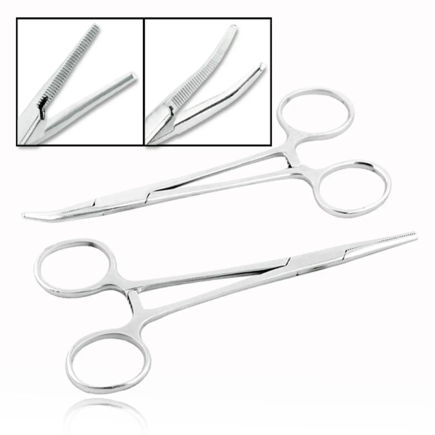 PINZA HALSTED DE 14CM RECTA O CURVA 1