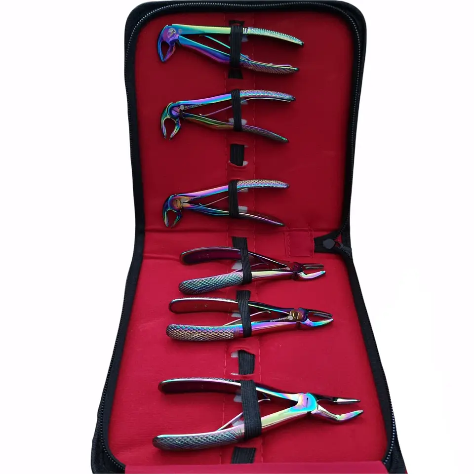 SET FORCEPS DENTALES EDICION COLORS TORNASOL PREMIUM 2