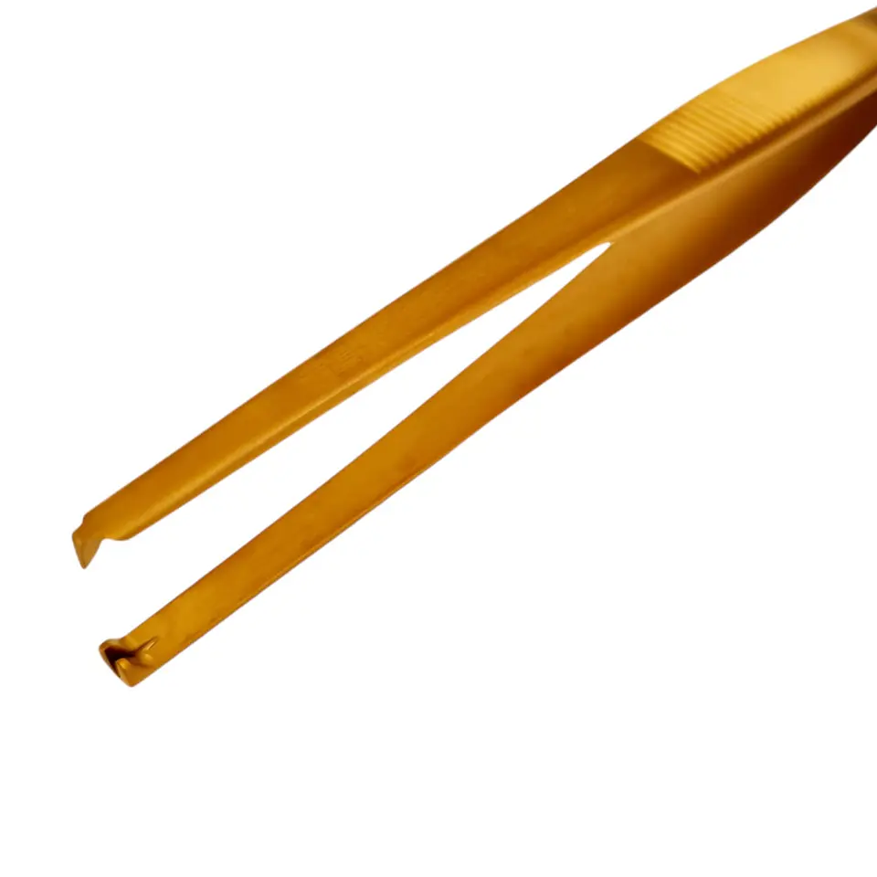 PINZA TISSUE DIENTE RATON DE 14CM COLORS GOLD 2