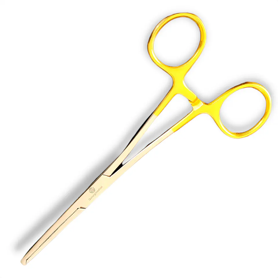 Pinza hemostática kocher recta 14cm carburo de tungsteno 1