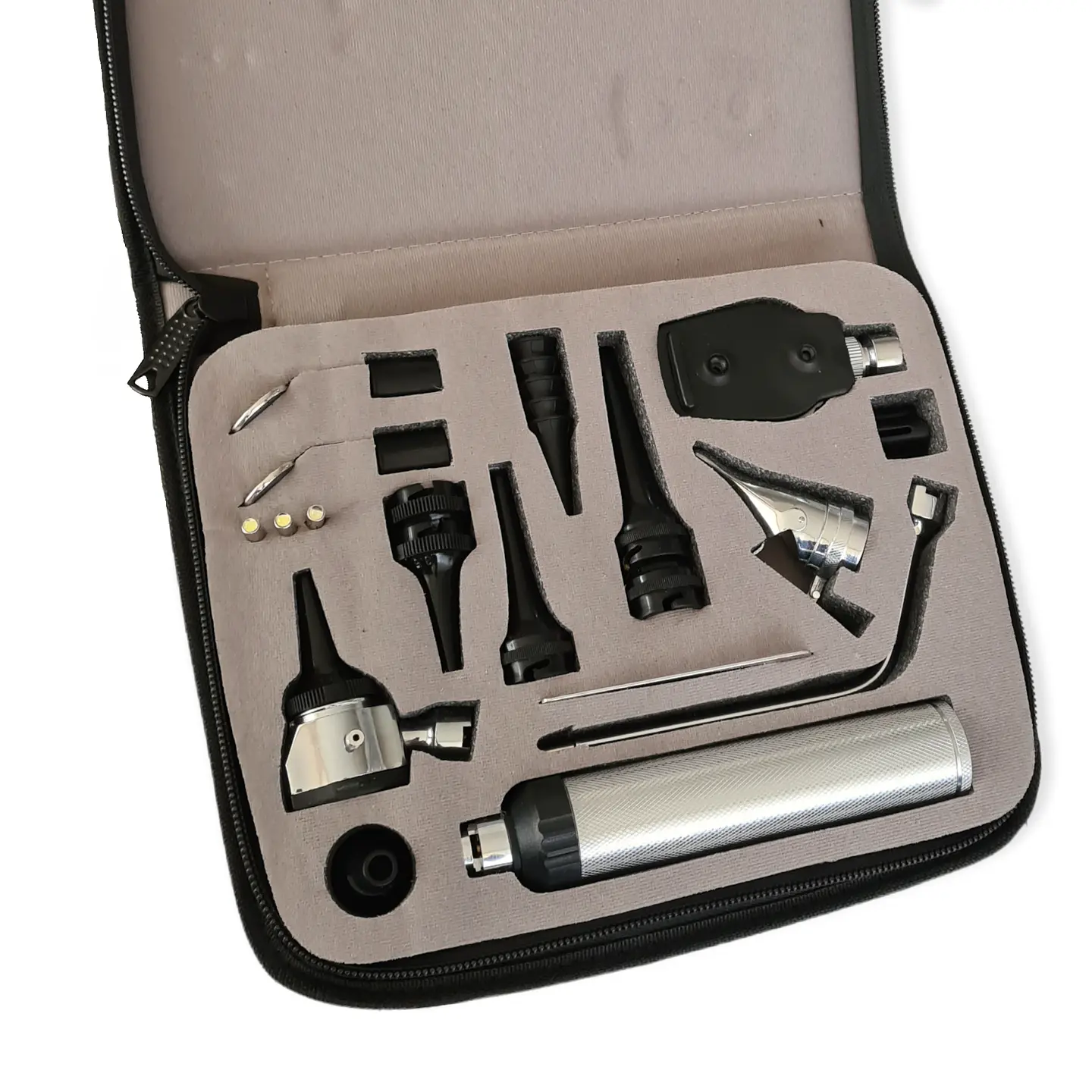 Otoscopio-Oftalmoscopio-set naso-laríngeo full veterinario-humano 1