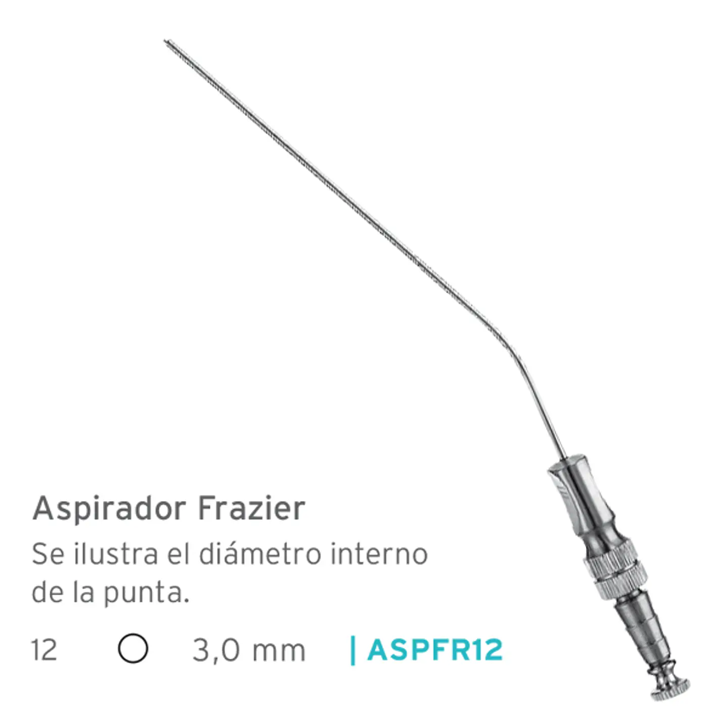 Cánula aspiración Frazier de 3mm 5
