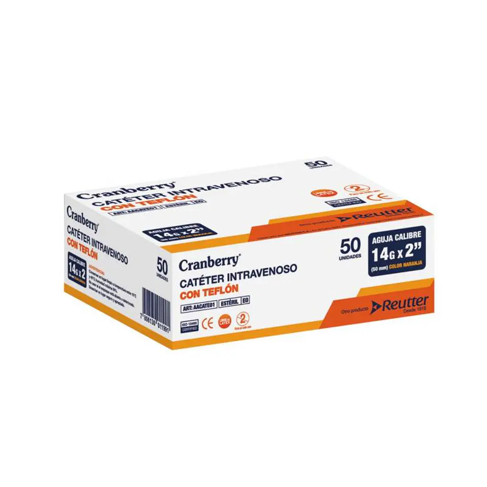 Caja de 50 Catéter Venoso (Branula) 3
